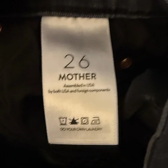 MOTHER Rascal Ankle Slit Flip Black Ankle Jeans - Picture 8 of 10